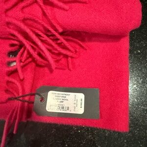 Rag & Bone Deep Pink Wool Scarf